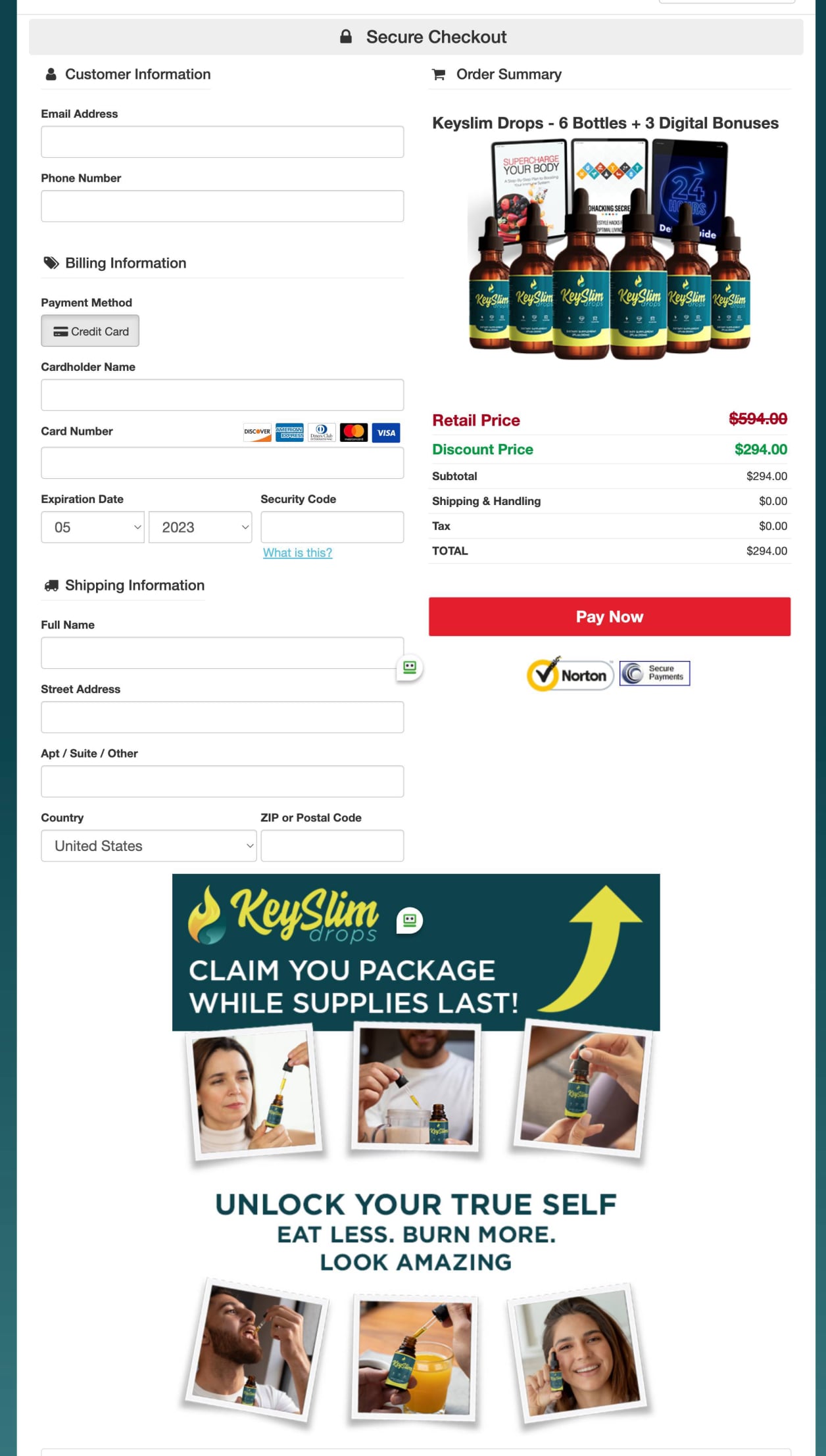 Keyslim Drops  Order